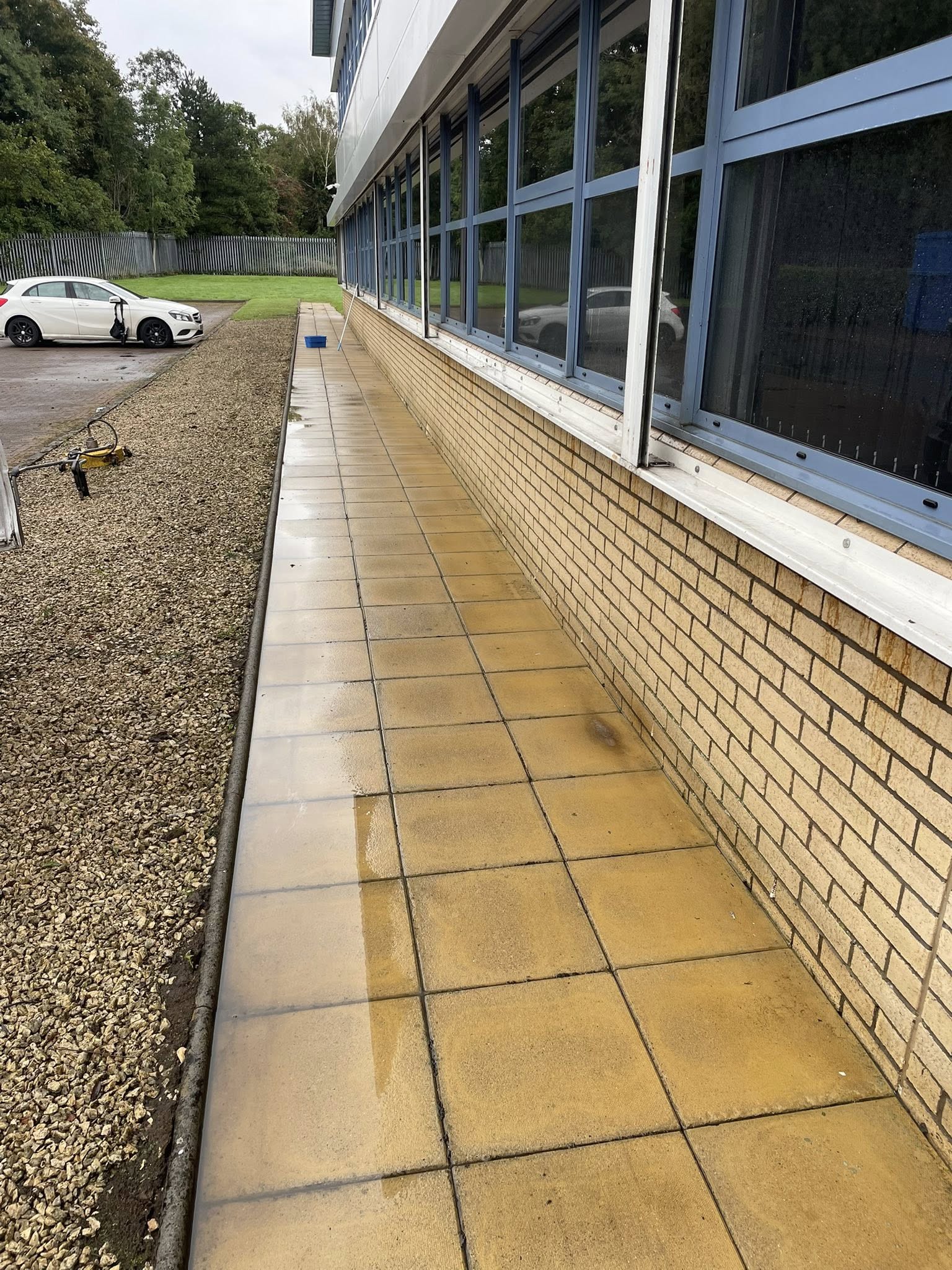 Roof steam cleaning and moss removal - before and after